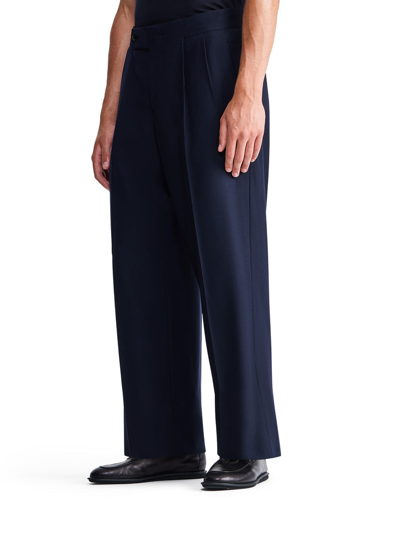 Giorgio Armani Men Oversized Trousers In Fluent Virgin Wool With Pences GIORGIO ARMANI