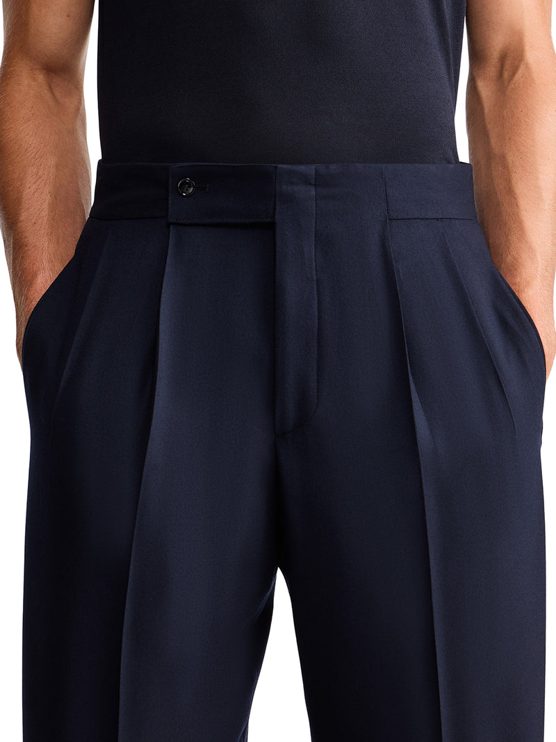 Giorgio Armani Men Oversized Trousers In Fluent Virgin Wool With Pences GIORGIO ARMANI
