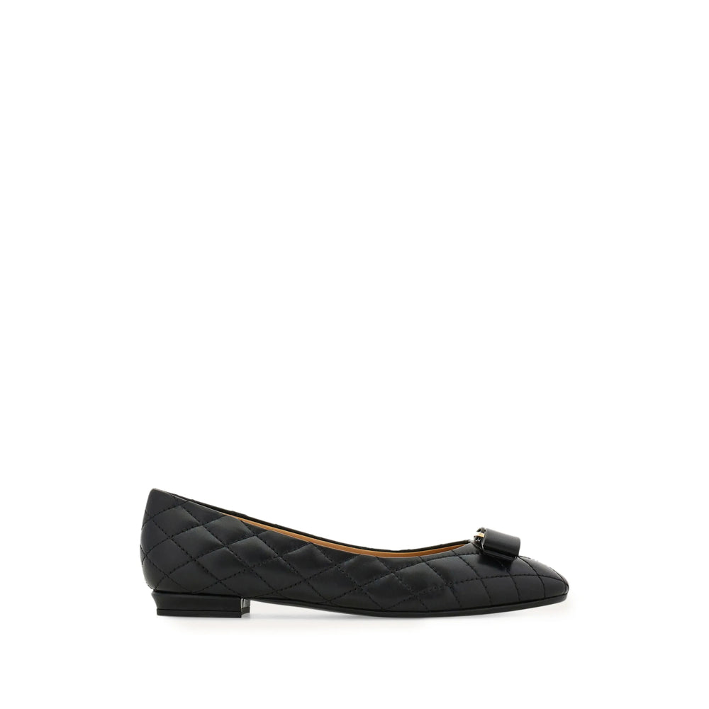 Ferragamo Black Ballet Flats Women FERRAGAMO
