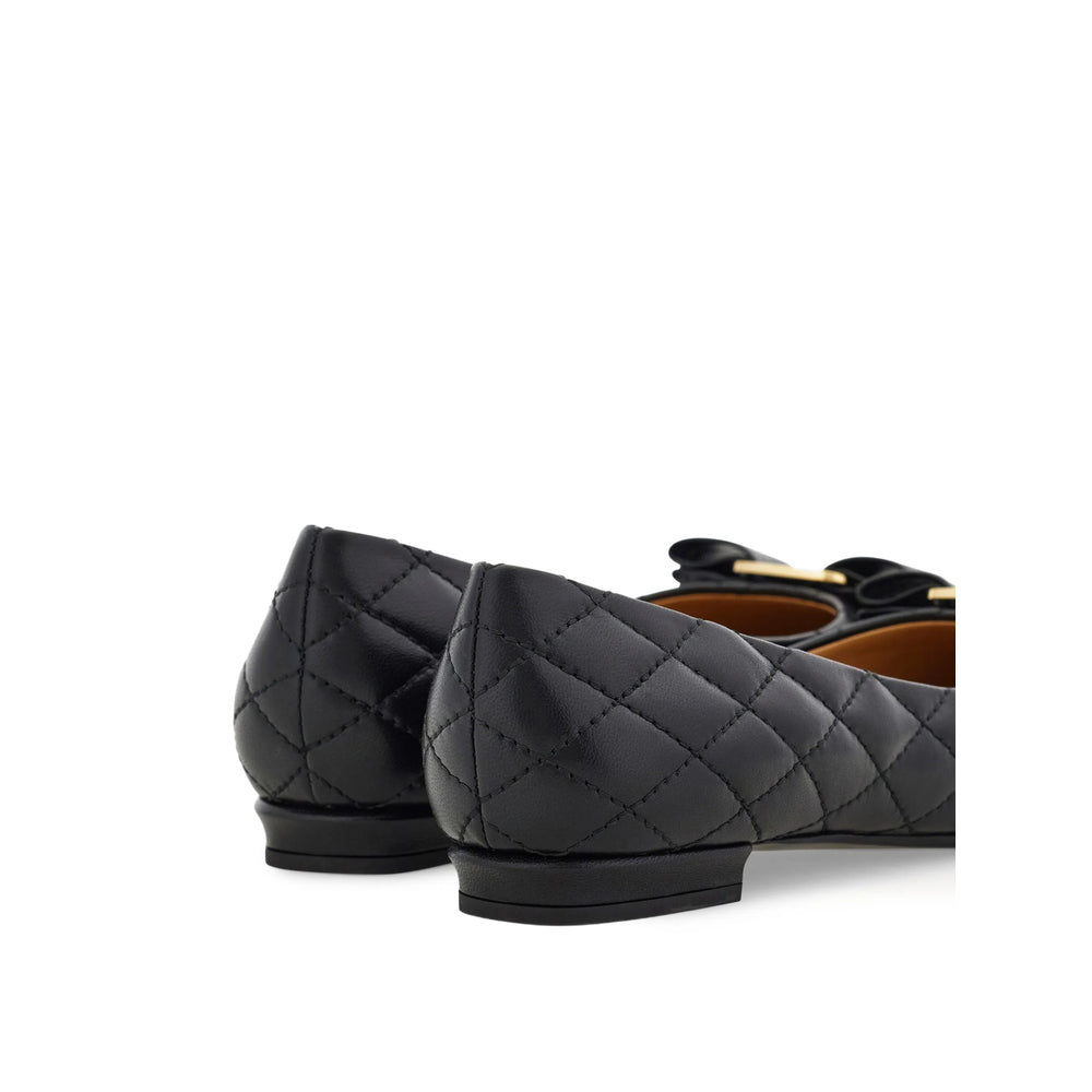 Ferragamo Black Ballet Flats Women FERRAGAMO