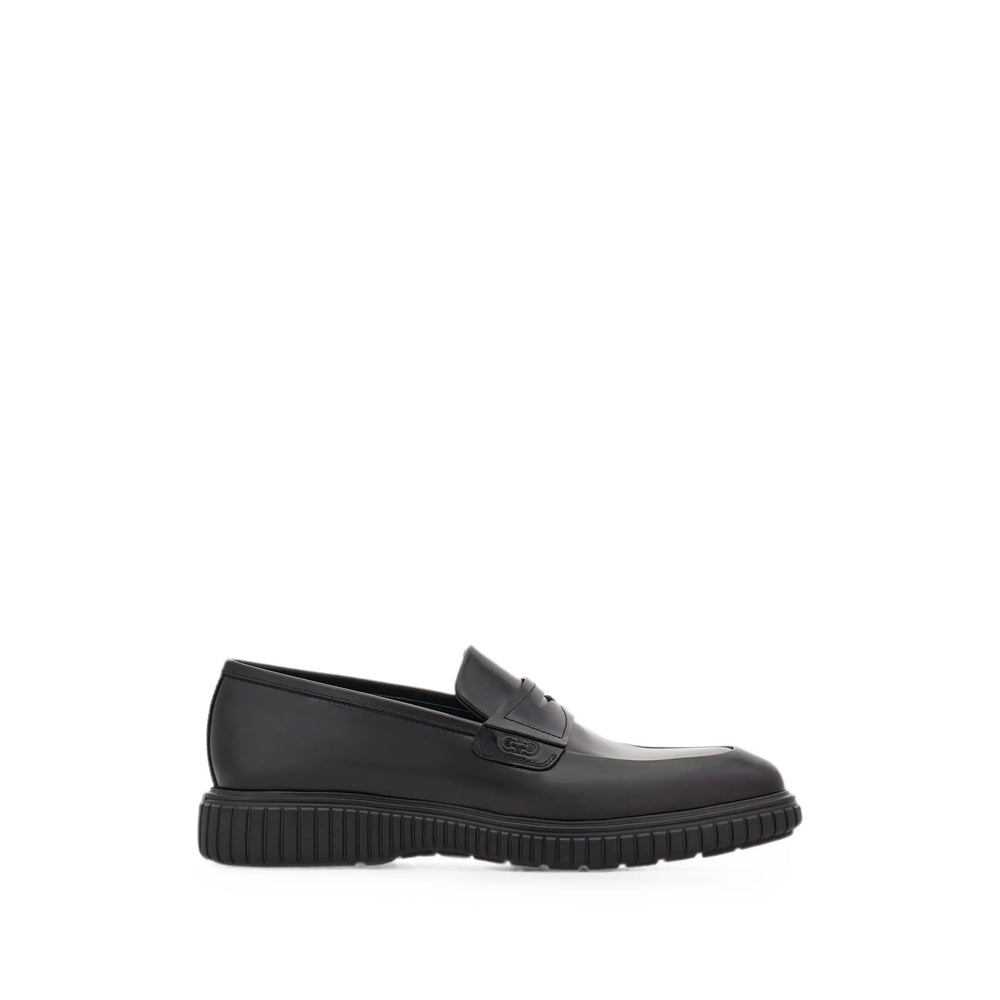 Ferragamo Black Loafers Men FERRAGAMO