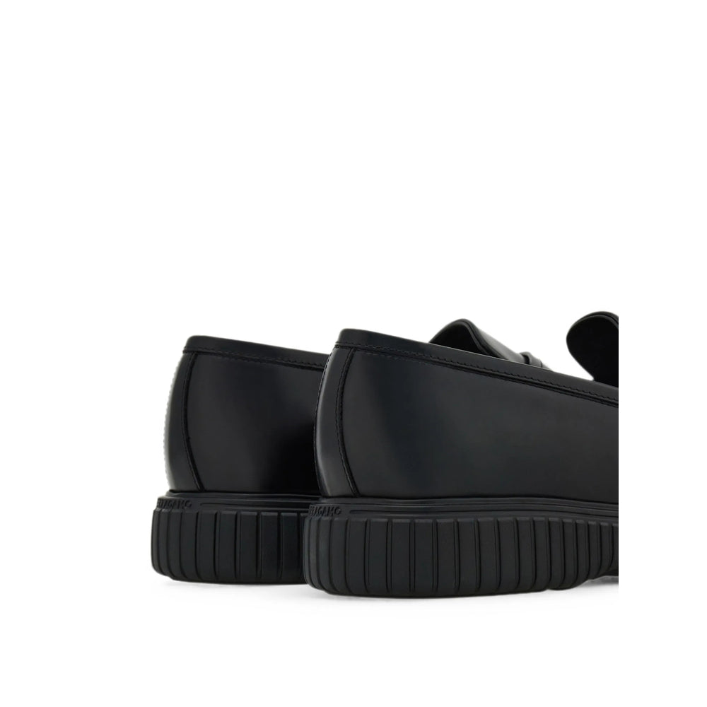 Ferragamo Black Loafers Men FERRAGAMO