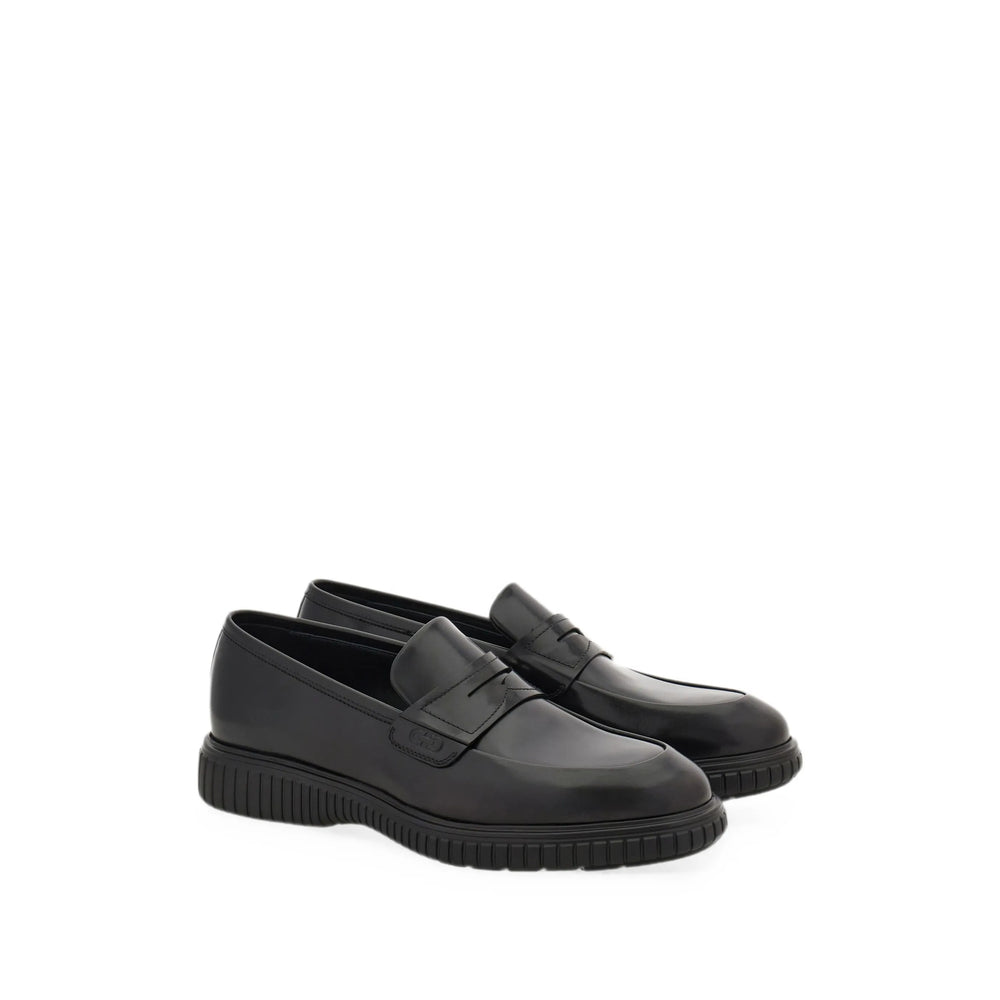 Ferragamo Black Loafers Men FERRAGAMO
