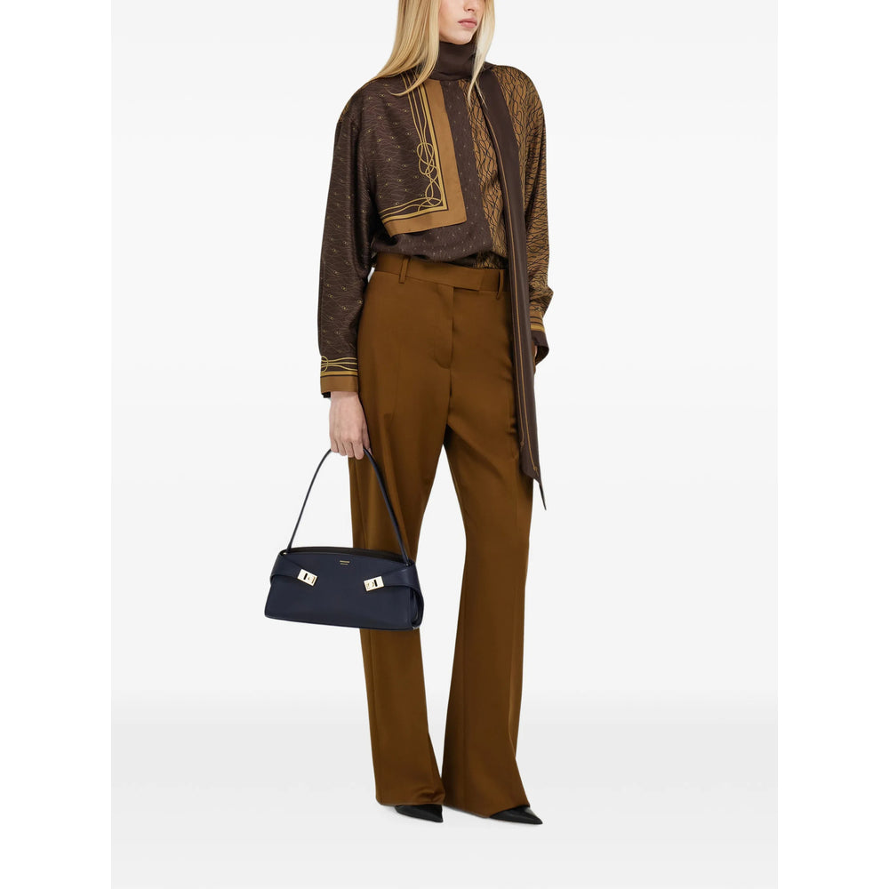 Ferragamo Blue Shoulder Bags Women FERRAGAMO