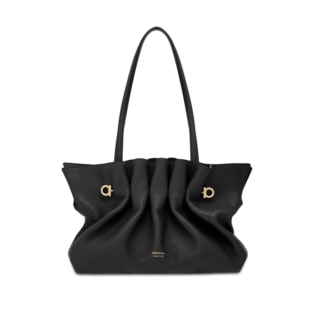 Ferragamo Black Shoulder Bags Women FERRAGAMO