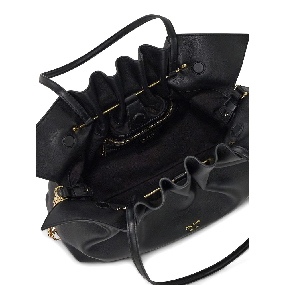 Ferragamo Black Shoulder Bags Women FERRAGAMO