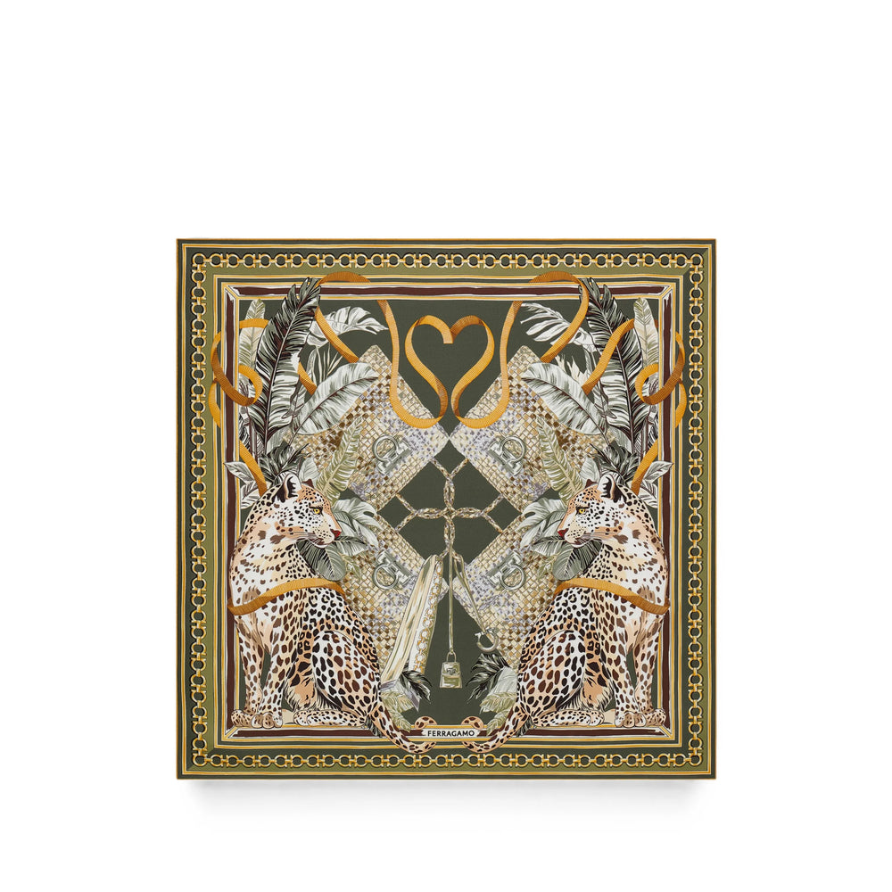 Ferragamo Green Scarves Women FERRAGAMO