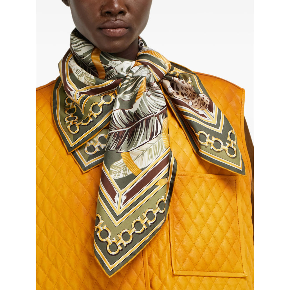 Ferragamo Green Scarves Women FERRAGAMO