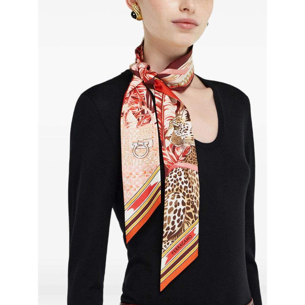 Ferragamo Red Scarves Women FERRAGAMO