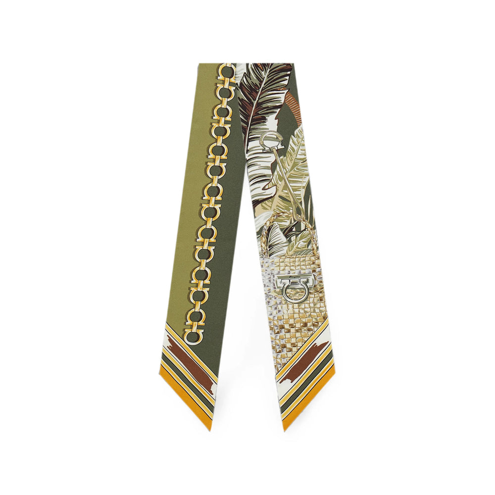 Ferragamo Green Scarves Women FERRAGAMO