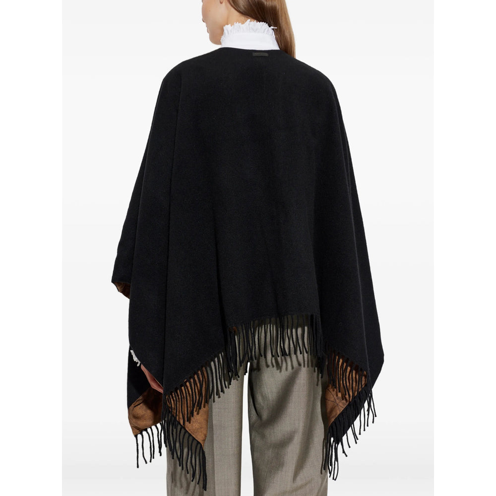 Ferragamo Black Jackets - Capes & Ponchos Women FERRAGAMO