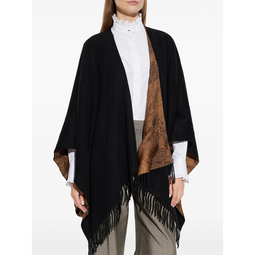 Ferragamo Black Jackets - Capes & Ponchos Women FERRAGAMO