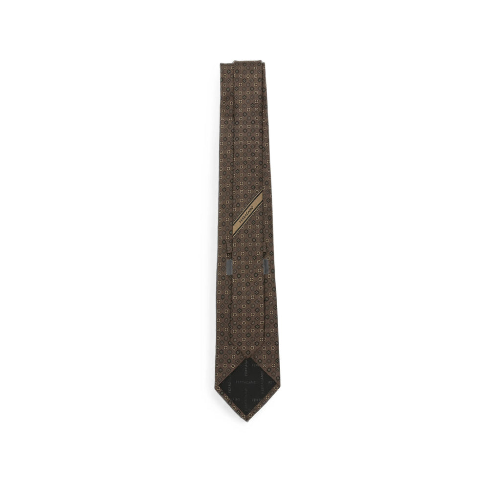 Ferragamo Brown Ties & Bow Ties Men FERRAGAMO