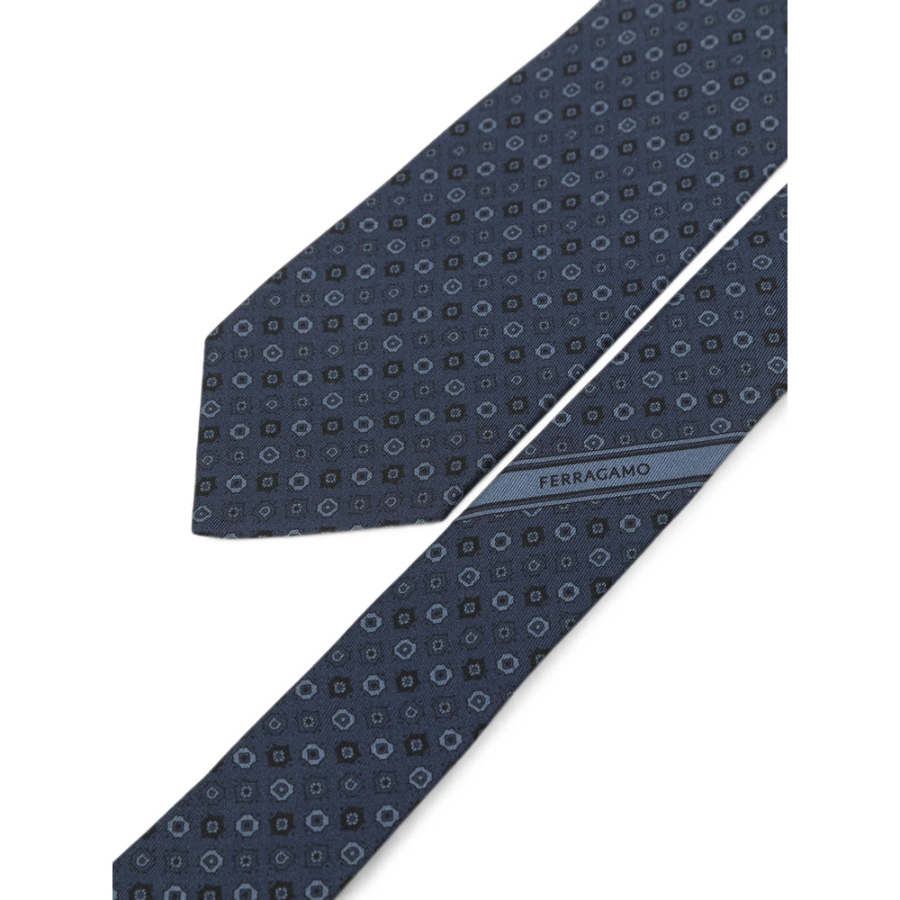 Ferragamo Blue Ties & Bow Ties Men FERRAGAMO