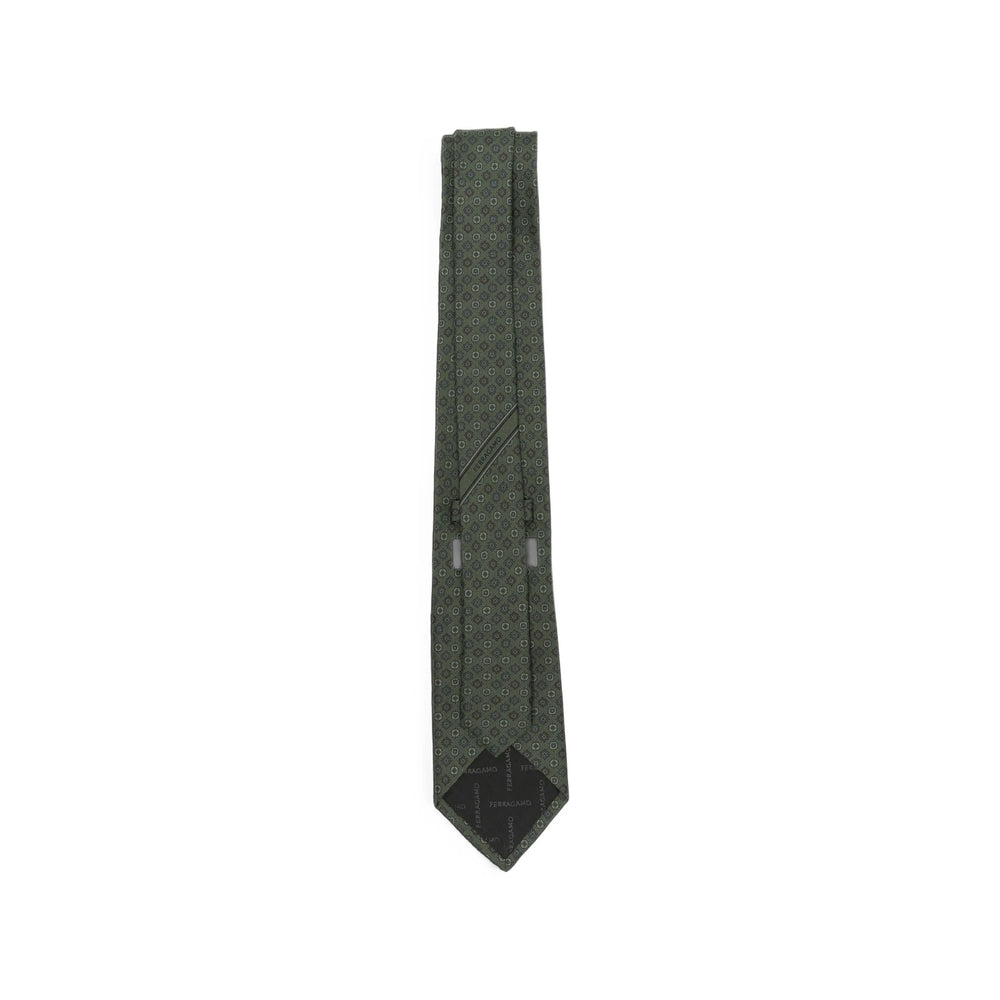 Ferragamo Green Ties & Bow Ties Men FERRAGAMO