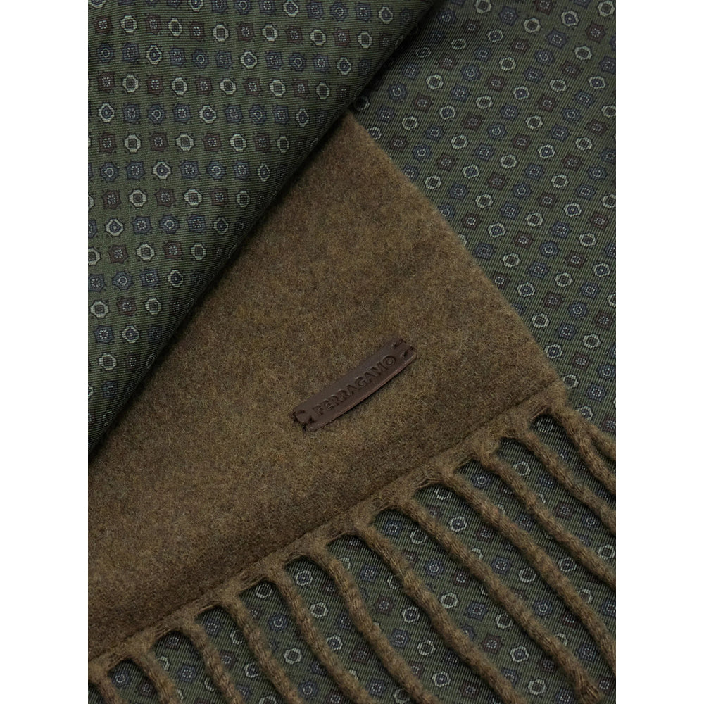 Ferragamo Green Scarves Men FERRAGAMO