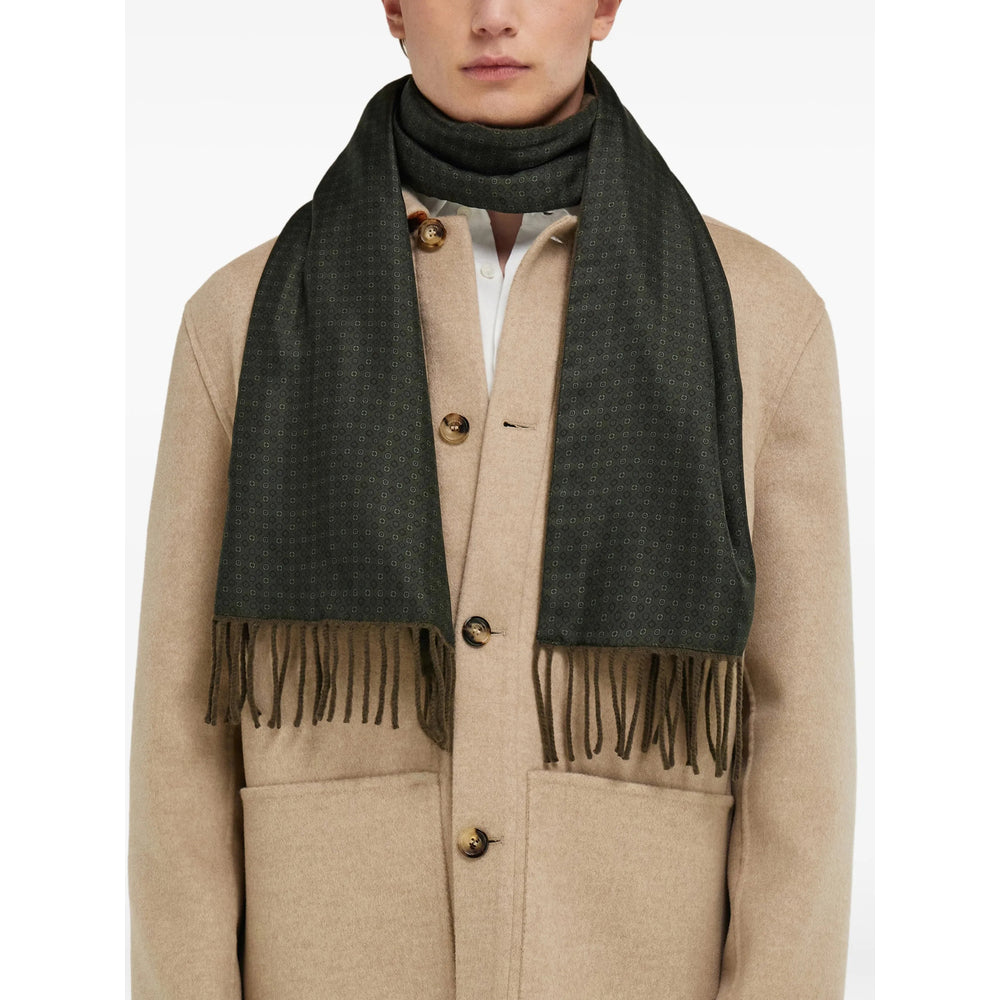 Ferragamo Green Scarves Men FERRAGAMO