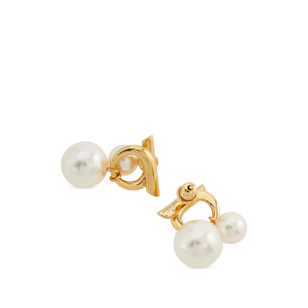Ferragamo Gold Earrings Women FERRAGAMO