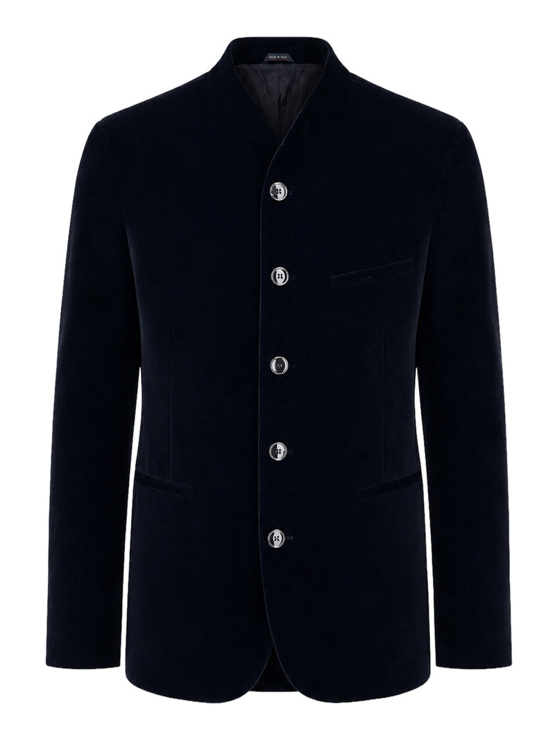 Giorgio Armani Men Smooth Viscose And Cupro Velvet Blazer GIORGIO ARMANI