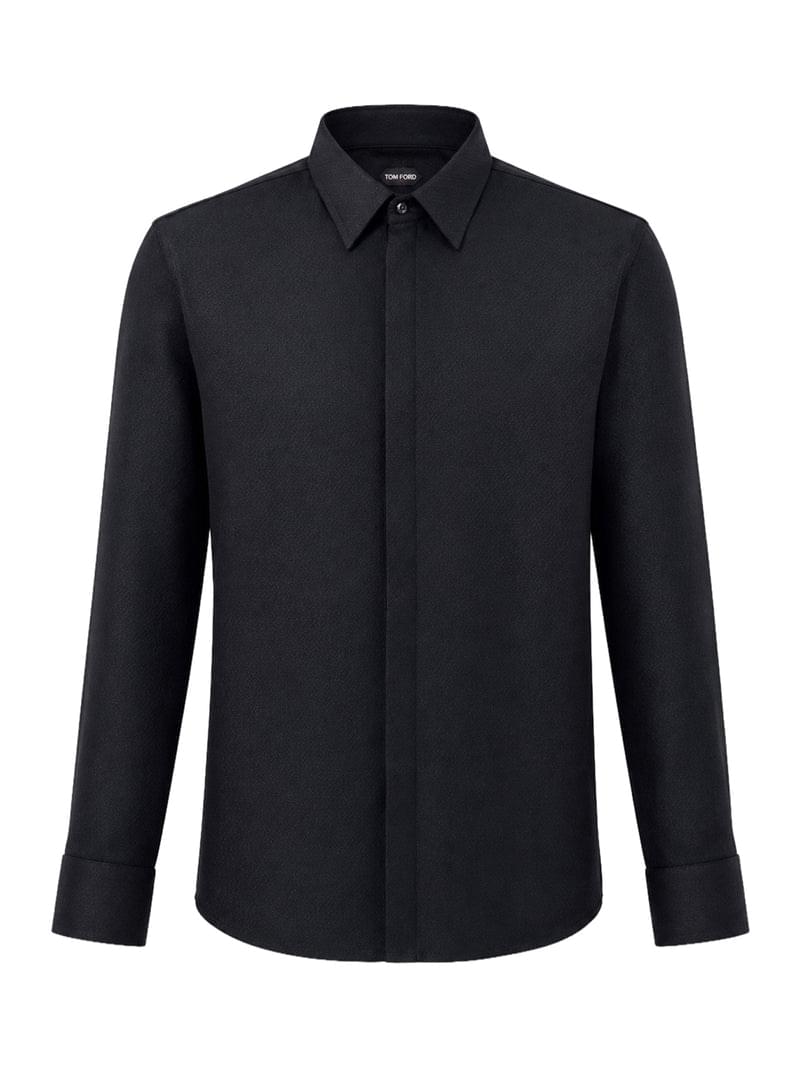 Giorgio Armani Men Giorgio`S Hammered Silk Satin Shirt GIORGIO ARMANI