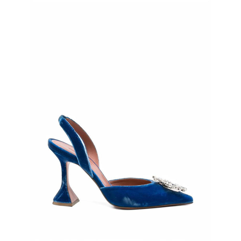 Amina Muaddi Blue Shoes Women AMINA MUADDI