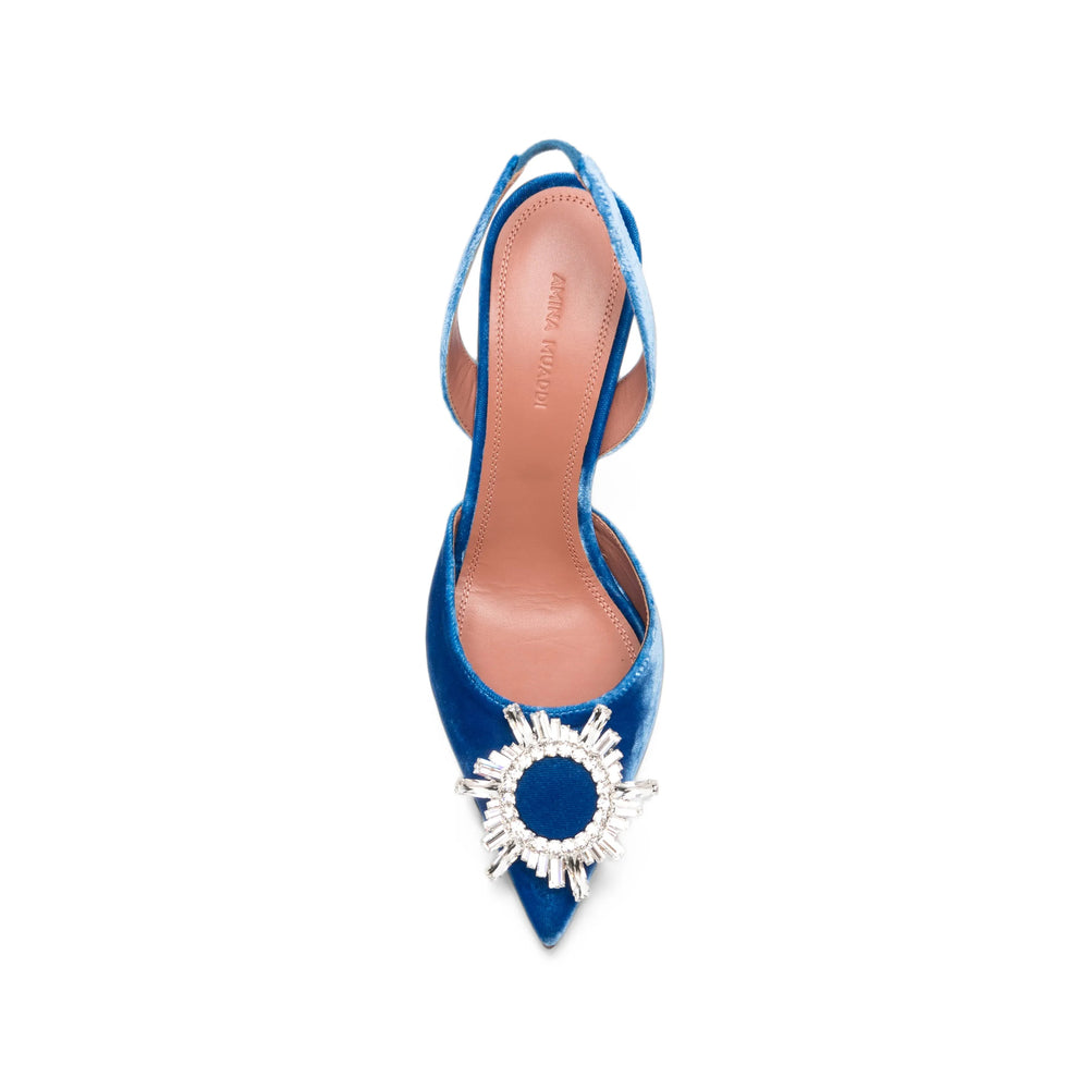 Amina Muaddi Blue Shoes Women AMINA MUADDI