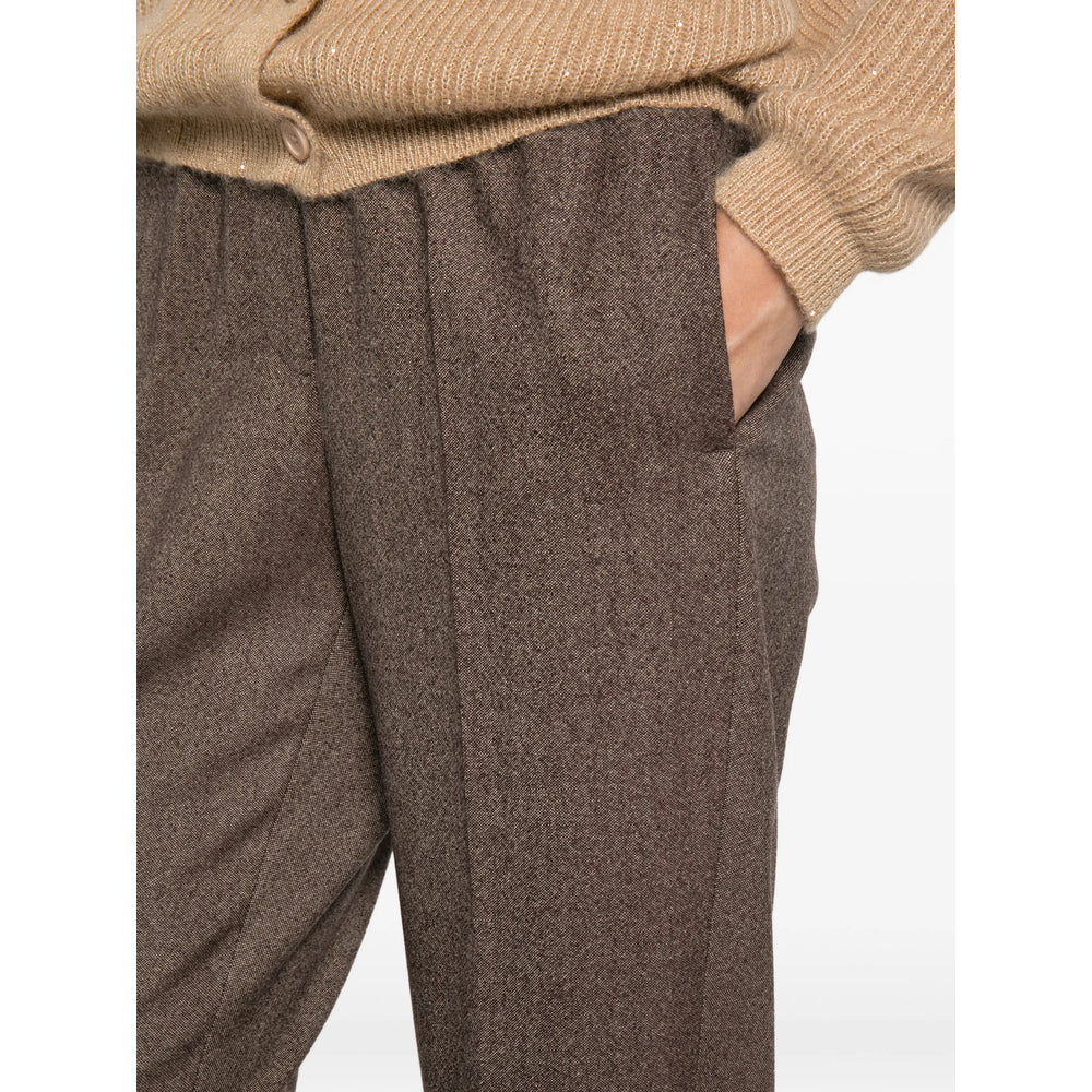 Peserico Brown Trousers - Tapered Trousers Women PESERICO