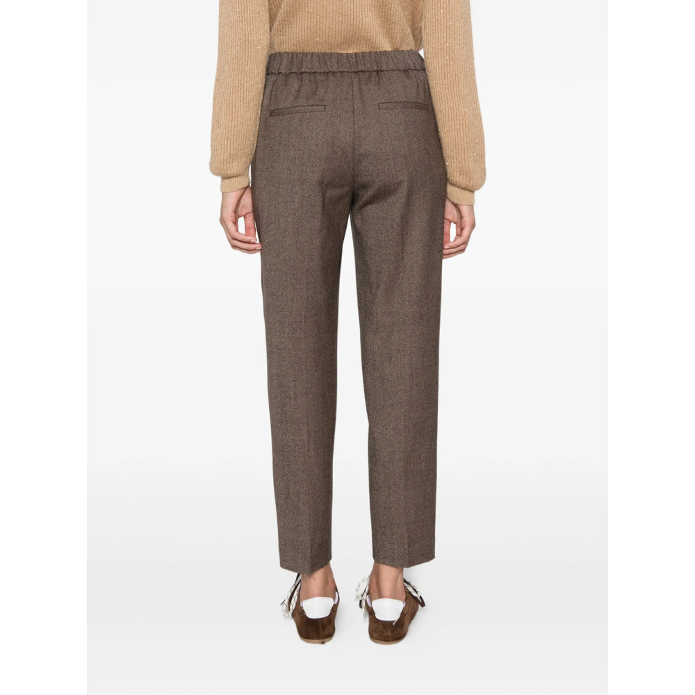 Peserico Brown Trousers - Tapered Trousers Women PESERICO