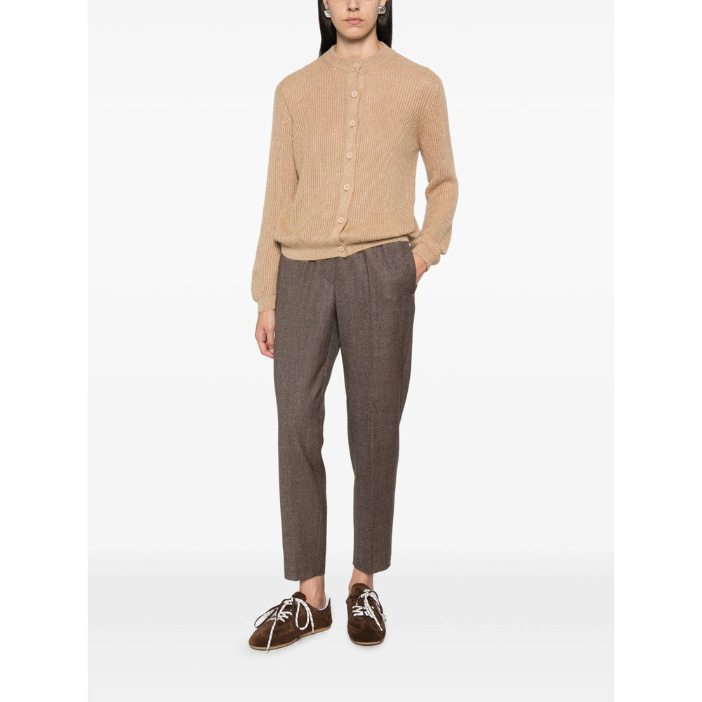 Peserico Brown Trousers - Tapered Trousers Women PESERICO