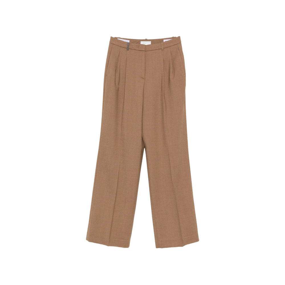 Peserico Brown Trousers Women PESERICO