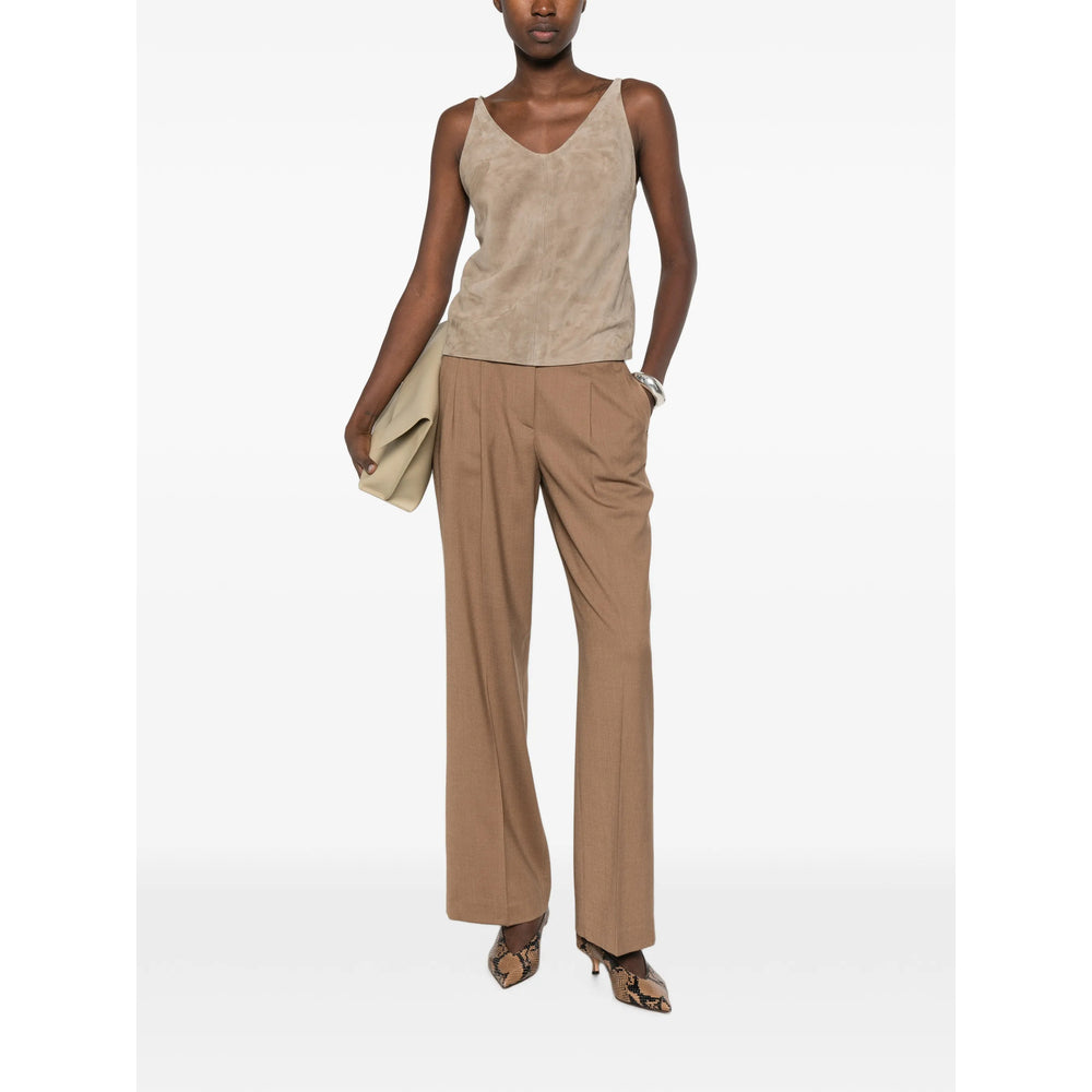 Peserico Brown Trousers Women PESERICO