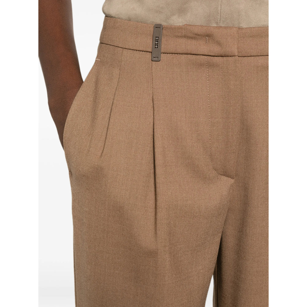 Peserico Brown Trousers Women PESERICO