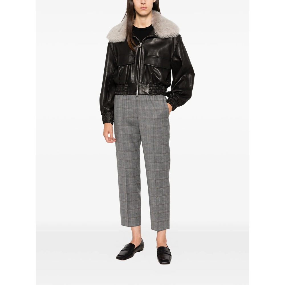 Peserico Grey Trousers - Straight Trousers Women PESERICO