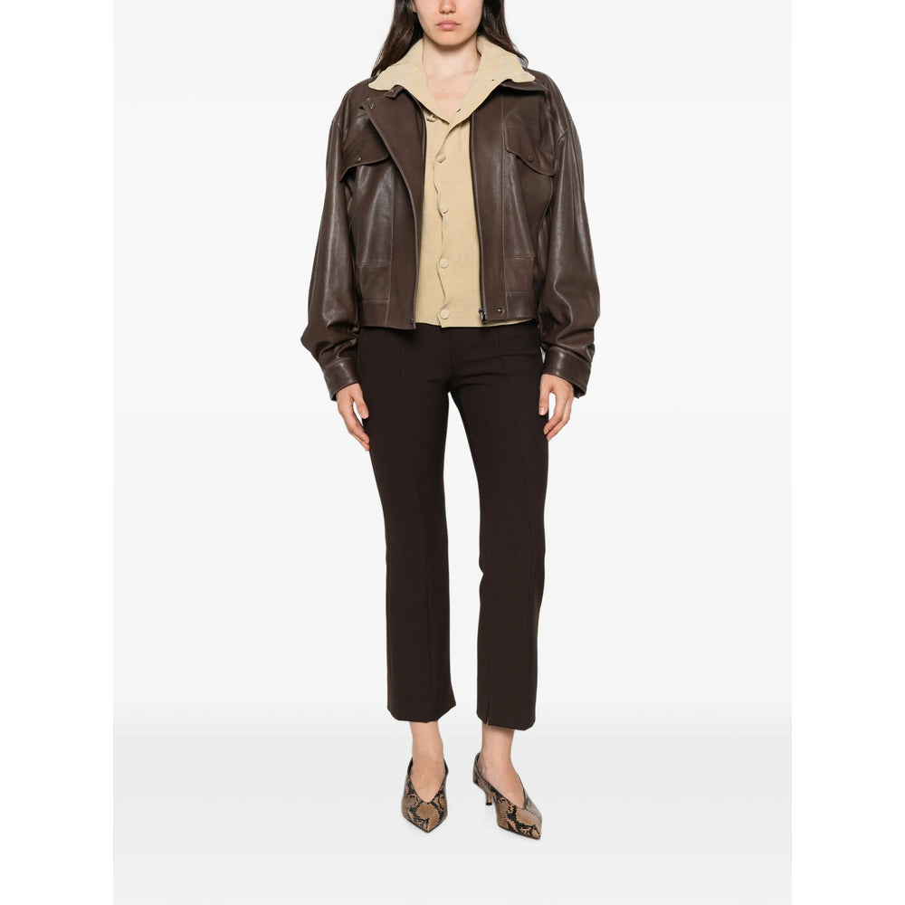Peserico Brown Trousers Women PESERICO