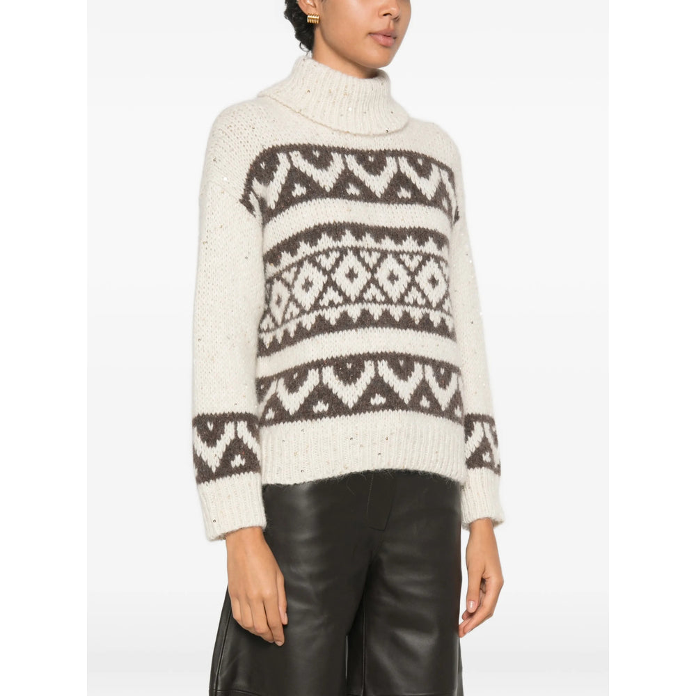 Peserico White Knitwear - Jumpers Women PESERICO