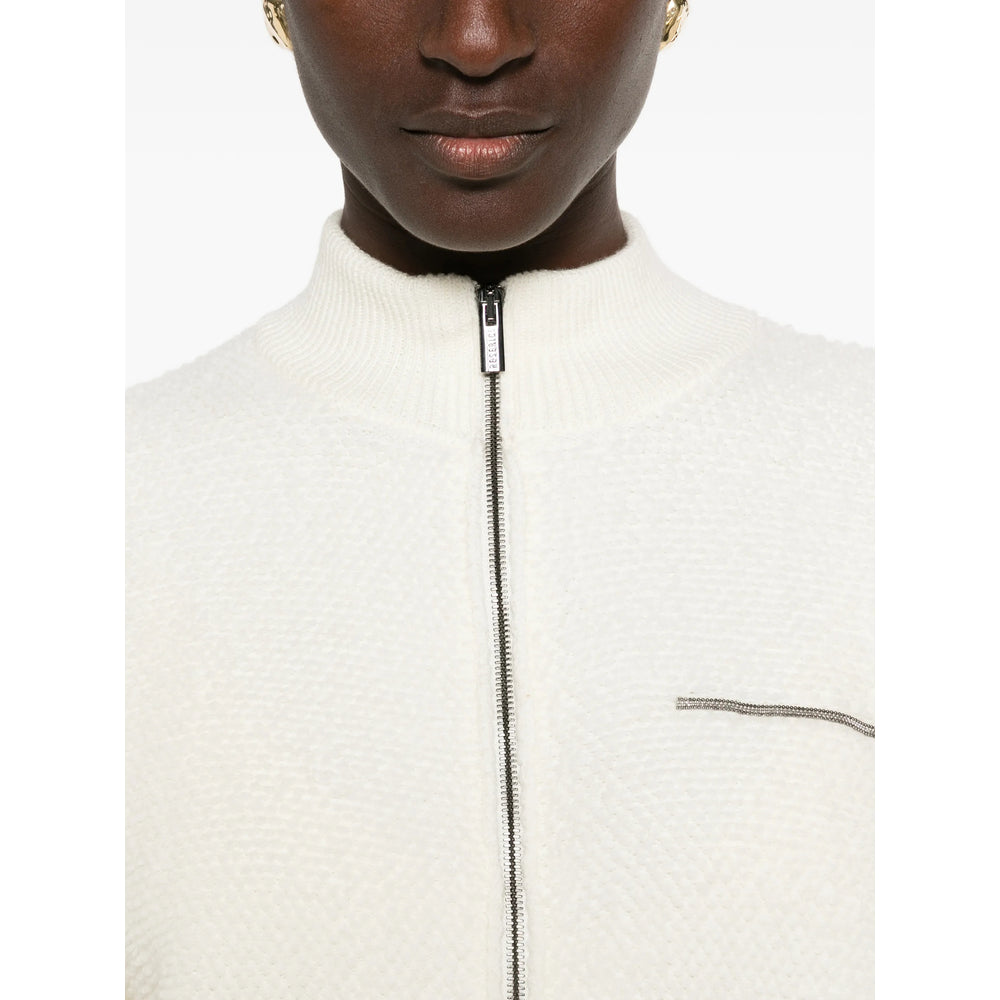 Peserico White Knitwear - Cardigans Women PESERICO