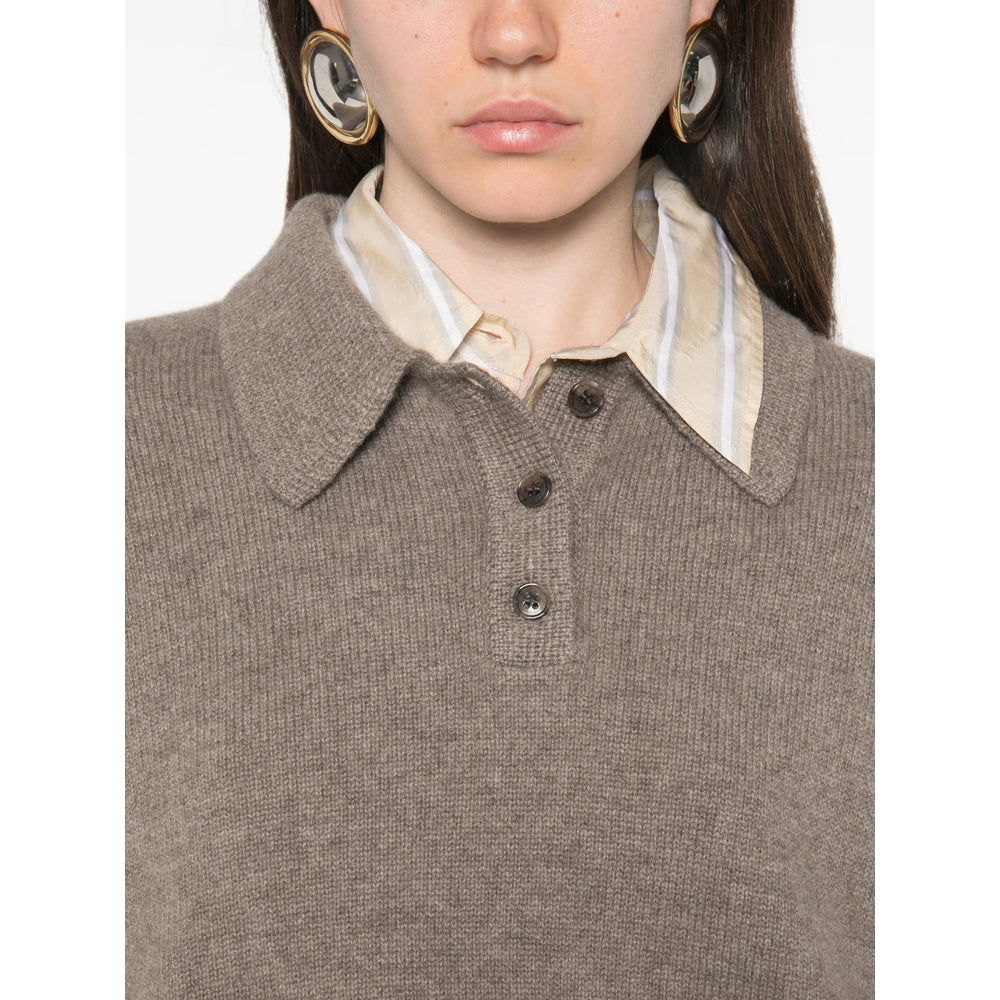 Lisa Yang Brown Tops - Polo Tops Women LISA YANG