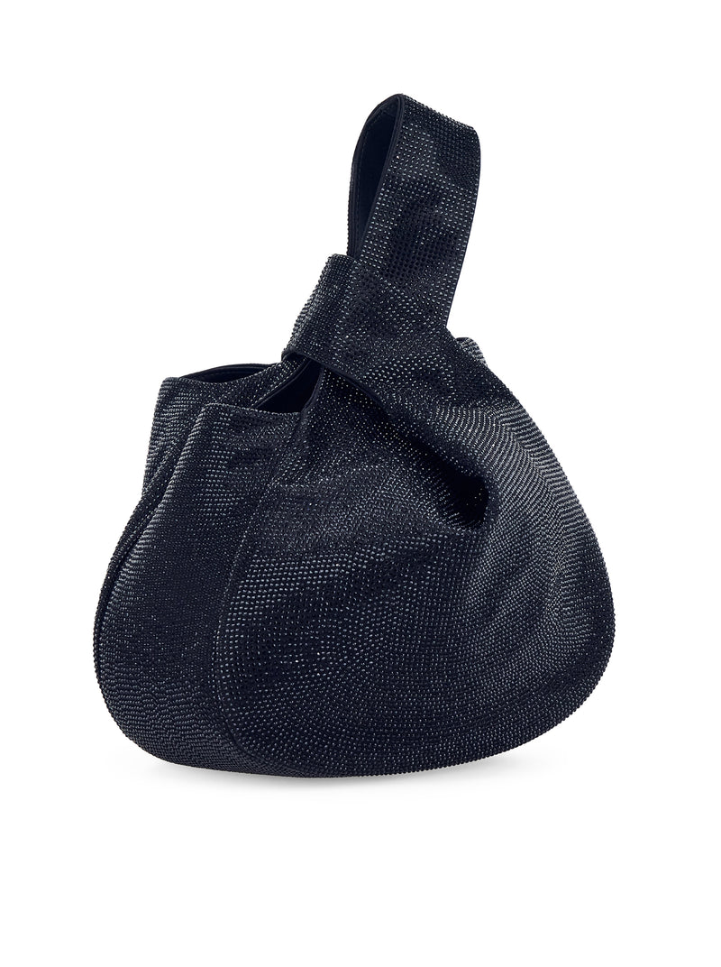 Giorgio Armani Women Satin Handbag With Rhinestones And Knotted Handle GIORGIO ARMANI