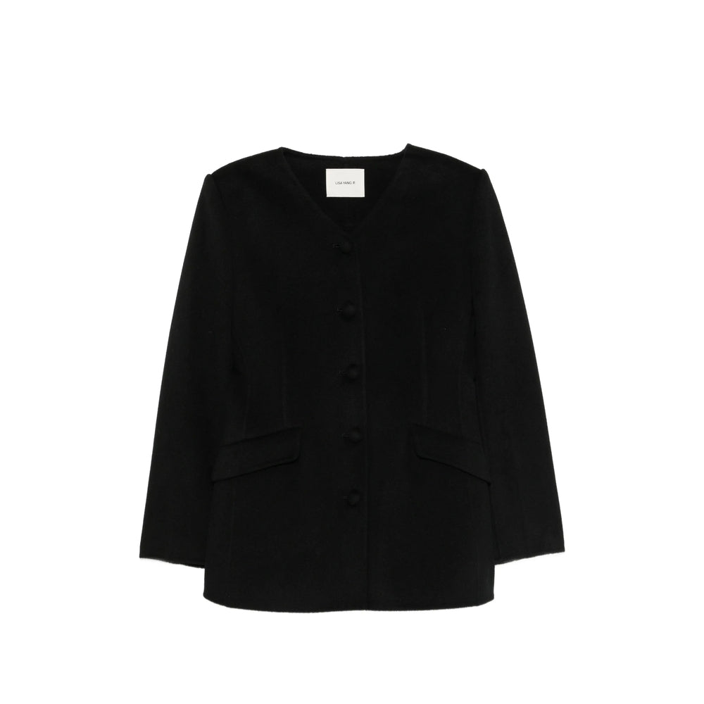 Lisa Yang Black Coats - Single Breasted Coats Women LISA YANG