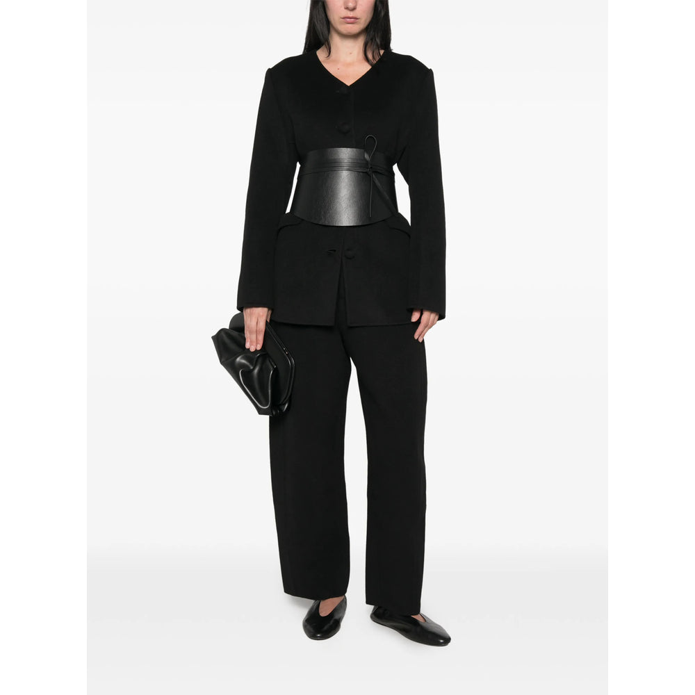 Lisa Yang Black Coats - Single Breasted Coats Women LISA YANG