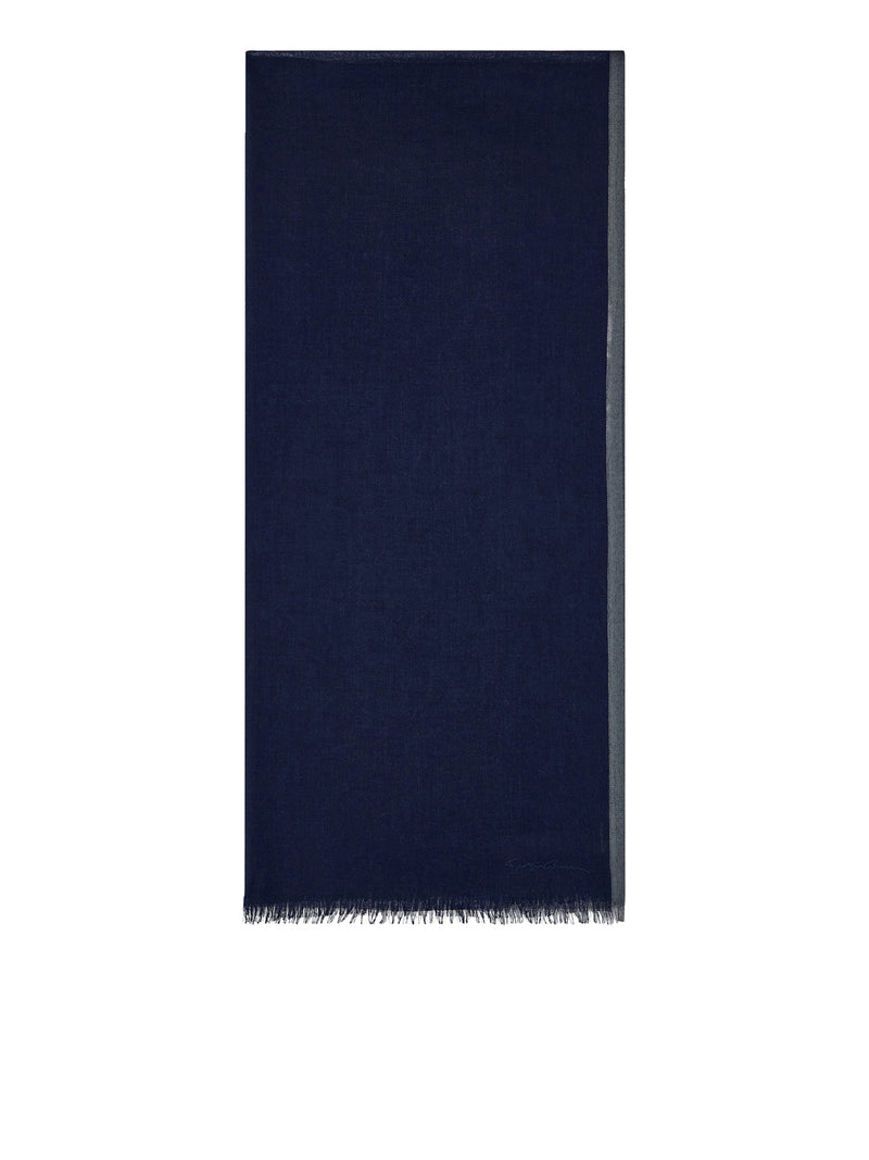 Giorgio Armani Women Cashmere And Silk Stole With Shiny Viscose Edge GIORGIO ARMANI