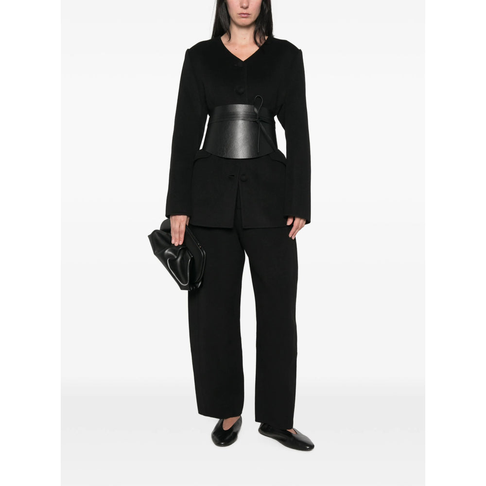 Lisa Yang Black Trousers - Straight Trousers Women LISA YANG