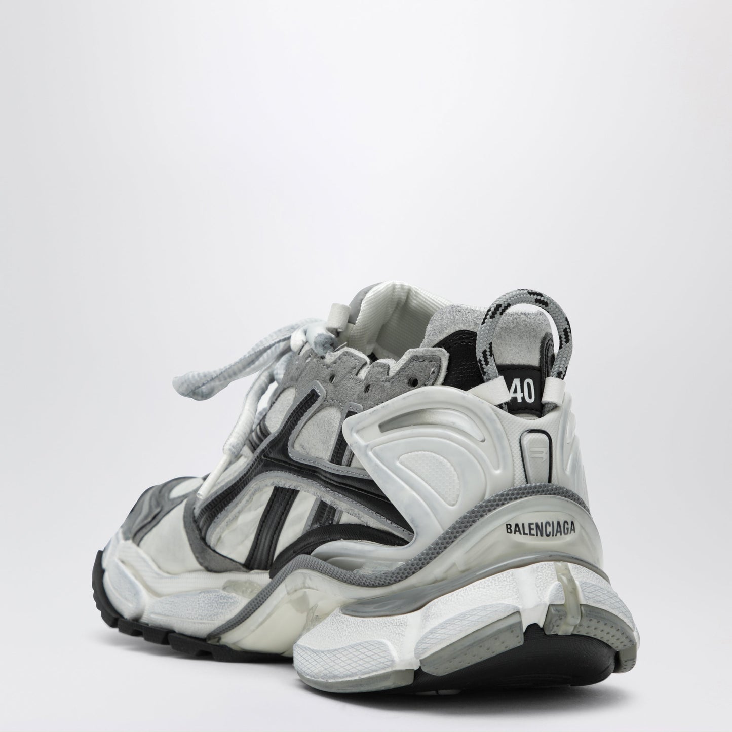 Balenciaga Grey/White/Black Runner Sneakers In Nylon Women BALENCIAGA