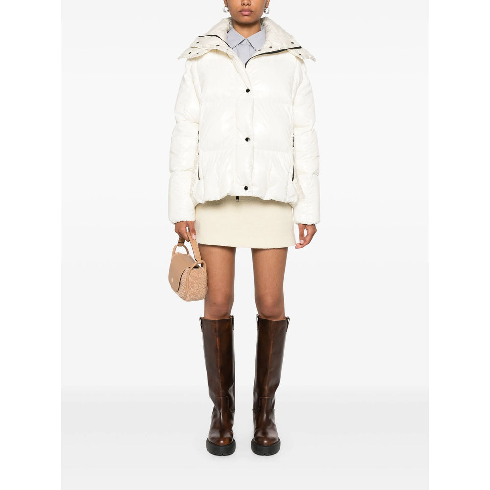 Moncler White Jackets - Puffer Jackets Women MONCLER