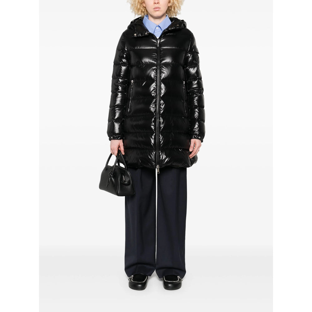 Moncler Black Coats - Single Breasted Coats Women MONCLER