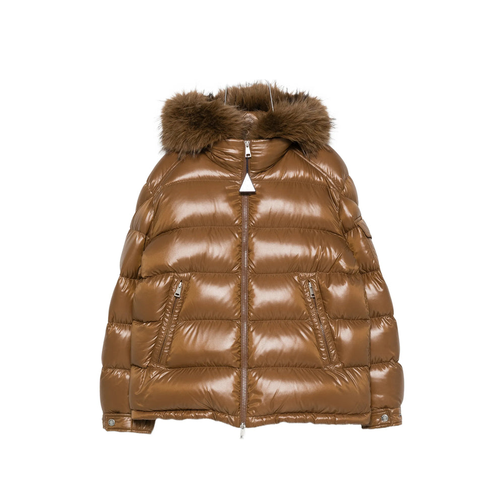Moncler Brown Jackets - Puffer Jackets Women MONCLER