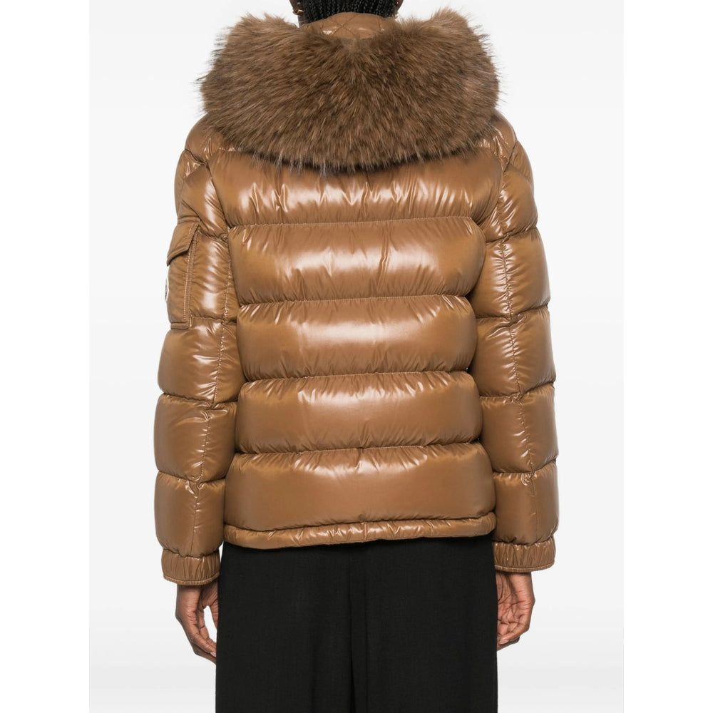 Moncler Brown Jackets - Puffer Jackets Women MONCLER