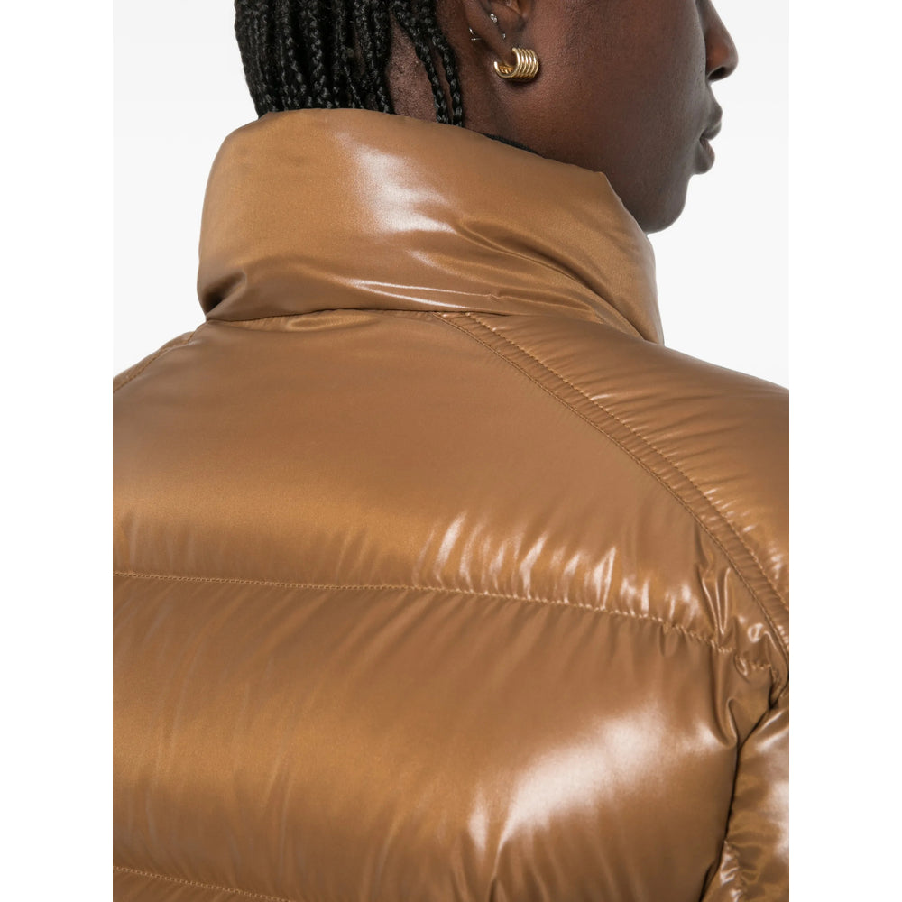 Moncler Brown Jackets - Puffer Jackets Women MONCLER