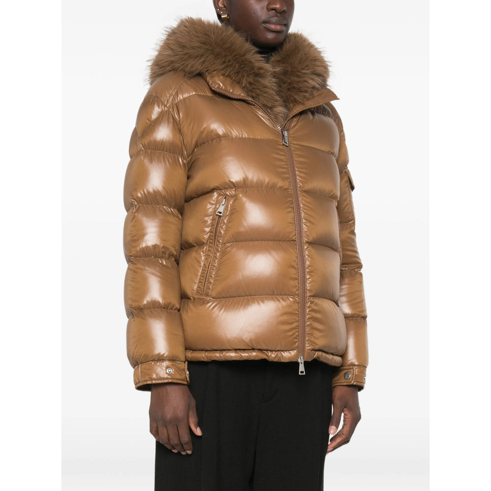 Moncler Brown Jackets - Puffer Jackets Women MONCLER