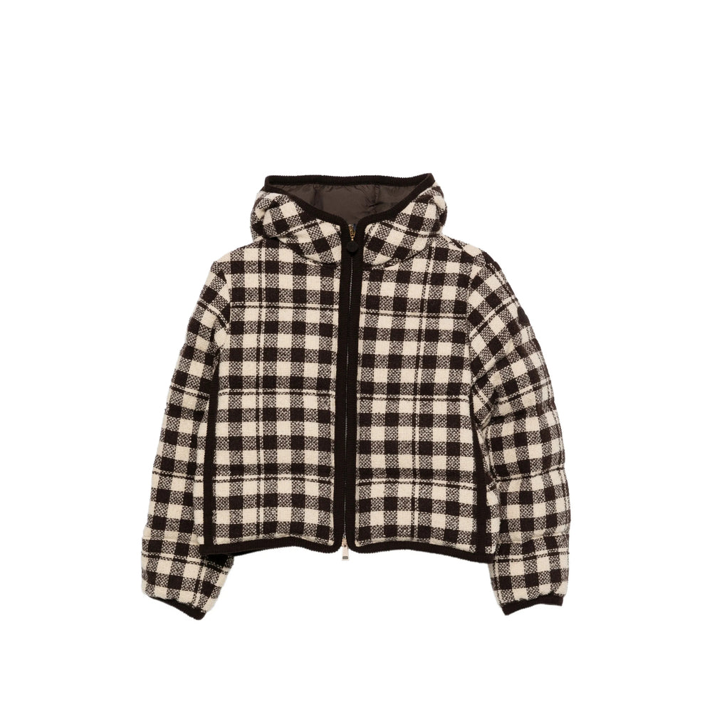 Moncler Brown Jackets - Puffer Jackets Women MONCLER